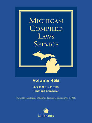 cover image of Michigan Compiled Laws Service